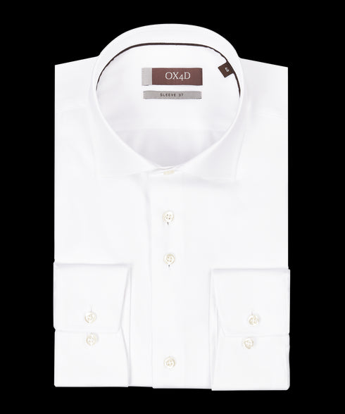 Wit royal twill overhemd (Extra lange mouwen)